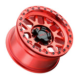 Weld Off-Road W905 17X9 Cinch Beadlock 5X127 5X139.7 ET-12 BS4.50 Candy Red / Red Ring 87.1 - W90579057450