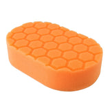 Chemical Guys Hex-Logic Medium Cutting Hand Applicator Pad - Orange - 3in x 6in x 1in - BUFX_201