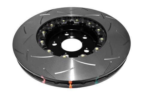 DBA 12-16 Ford Focus ST T3 5000 Series Uni-Directional Slotted Rotor Black Hat - Front - 52120BLKS