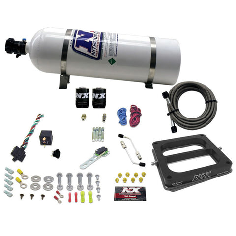 Nitrous Express Dominator/Alcohol Nitrous Kit (50-300HP) w/15lb Bottle - 30075-15