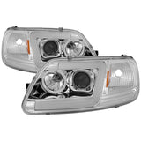 Spyder 97-03 Ford F-150 (After 6/1997) V2 Proj Headlights DRL LED - Chrm (PRO-YD-FF15097V2-LB-C) - 5084644