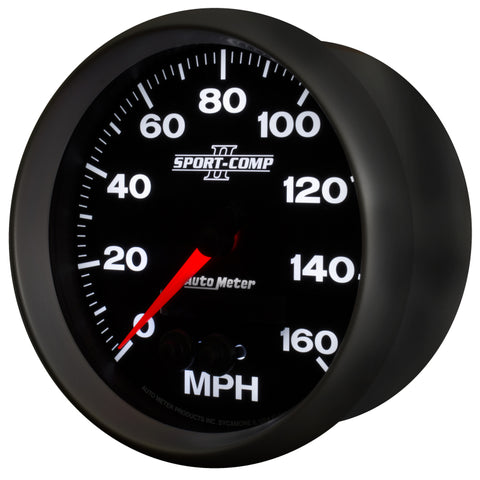 Autometer Sport-Comp II 5in 0-140MPH In-Dash Electronic GPS Programmable Speedometer - 3681