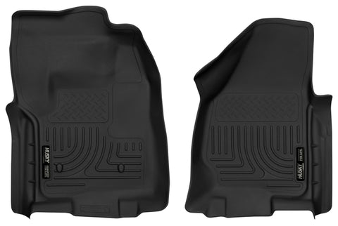 Husky Liners 12-16 Ford F-250/F-350 Standard Cab w/o Trans Case Shifter XAC Black Front Floor Liners - 52761