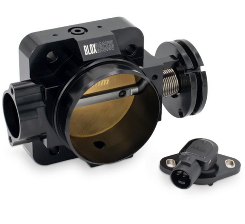 BLOX Racing Honda B/D/H/F Series Engines 70mm Black Billet Throttle Body V2 - BXIM-00202-BK-V2