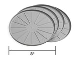 WeatherTech Round Coaster Set - Grey - Set of 8 - 8A8CSTGR