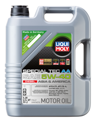 LIQUI MOLY 5L Special Tec AA Motor Oil SAE 5W40 Diesel - 20426