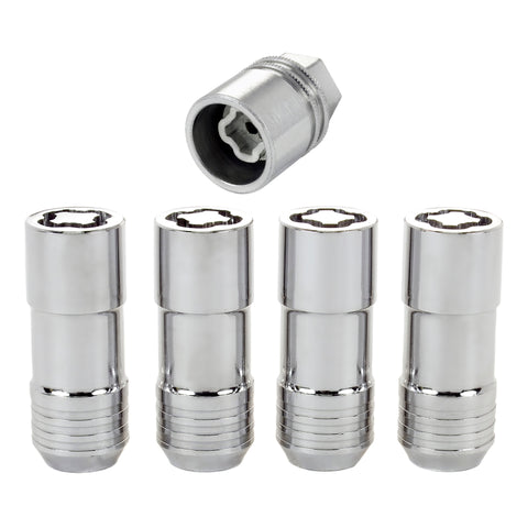 McGard Wheel Lock Nut Set - 4pk. (Cone Seat) M14X2.0 / 13/16 Hex / 2.25in. Length - Chrome - 24205