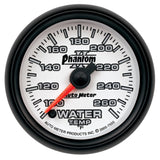 Autometer Phantom II 52mm Full Sweep Electronic 100-260 Deg F Water Temperature Gauge - 7555