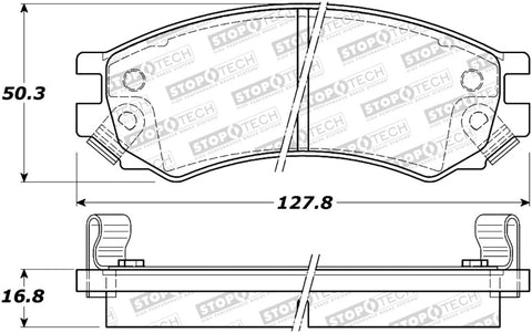 StopTech Street Brake Pads - Front - 308.05070