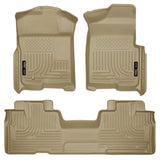 Husky Liners 09-12 Ford F-150 Super Cab WeatherBeater Combo Tan Floor Liners - 98343