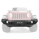 Go Rhino 07-20 Jeep Wrangler JL/JLU/JK/JKU/Gladiator JT Trailline Front Full Width Bumper - 230121T