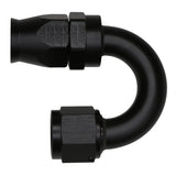 DeatschWerks 10AN Female Flare Swivel 180-Degree Hose End CPE - Anodized Matte Black - 6-02-0833-B