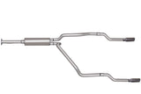 Gibson 96-98 Chevrolet K2500 Cheyenne 5.7L 2.5in Cat-Back Dual Split Exhaust - Stainless - 65507