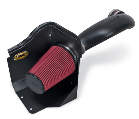 Airaid 2006 Chevy 4.8/5.3/6.0 (w/ Elec Fan/High Hood) CAD Intake System w/ Tube (Dry / Red Media) - 201-186