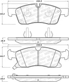 StopTech Street Brake Pads - Front - 308.14550