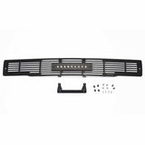 Putco 15-17 Ford F-150 - SS Black Bar Design w/10in Luminix Light Bar Bumper Grille Inserts - 87160L