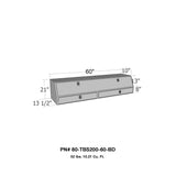 Westin/Brute Contractor TopSider 60in w/ Drawers & Doors - Aluminum - 80-TBS200-60-BD