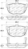 StopTech Performance Hyundai Elantra/Tiburon / Kia Spectra / Nissan Maxima/Stanza Rear Brake Pads - 309.03230