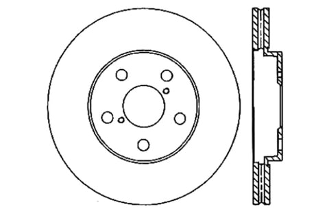 StopTech Drilled Sport Brake Rotor - 128.44140L