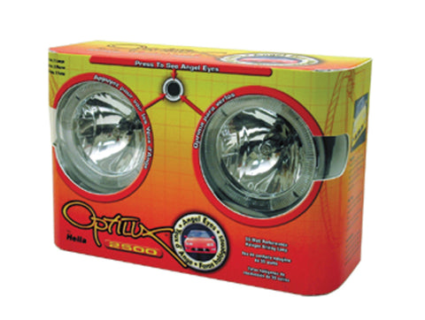 Hella Optilux 2500 12V 55W Angel Eyes Driving Lamp Kit - H71010451