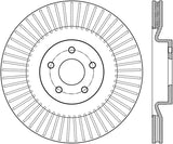 StopTech Sport Slotted 16-18 Ford Focus RS Front Left CRYO Rotor - 126.61124CSL