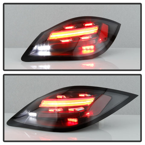 Spyder Porsche 987 Cayman 06-08 / Boxster 09-12 LED Tail Lights - Sequential Signal - Black - 5086839