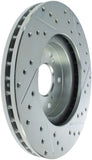 StopTech Select Sport 99-08 Acura TL (STD Caliper) / 01-03 CL Slotted and Drilled Right Front Rotor - 227.40046R