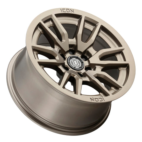 ICON Vector 6 17x8.5 6x5.5 0mm Offset 4.75in BS 106.1mm Bore Bronze Wheel - 2417858347BR