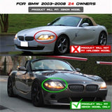 Spyder BMW Z4 03-08 Projector Headlights Xenon/HID Model Only - LED Halo Chrome PRO-YD-BMWZ403-HID-C - 5029683