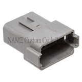 NAMZ Deutsch DT Series 12-Wire Receptacle & Wedgelock - Gray (HD 72129-94GY) - DR-12G