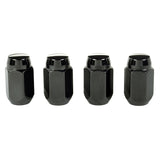 McGard Hex Lug Nut (Cone Seat) 1/2-20 / 13/16 Hex / 1.5in. Length (4-Pack) - Black - 64030