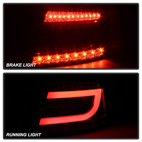 Spyder Audi A6 05-08 4Dr Sedan Only Light Bar LED Tail Lights Smke ALT-YD-AA605V2-LBLED-SM - 5080776