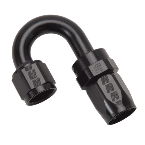 Russell Performance -8 AN Black 180 Degree Full Flow Swivel Hose End - 613515