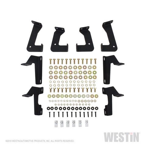 Westin 18-20 Jeep Wrangler JL 2DR HDX Drop Nerf Step Bars - Textured Black - 56-14055