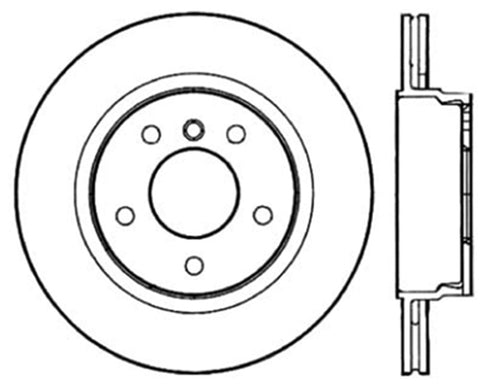 StopTech 99-05 BMW 3-Series Drilled Right Rear Rotor - 128.34049R