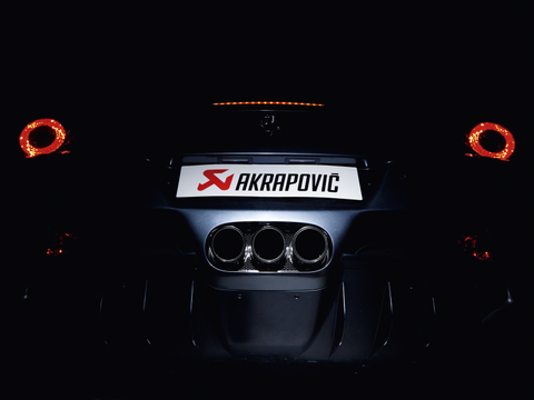 Akrapovic 10-15 Ferrari 458 Italia/458 Spyder Slip-On Line (Titanium) w/ Carbon Tips - MTP-FE458H