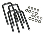 Superlift U-Bolt 4 Pack 9/16x2-1/2x10 Square w/ Hardware - 10464