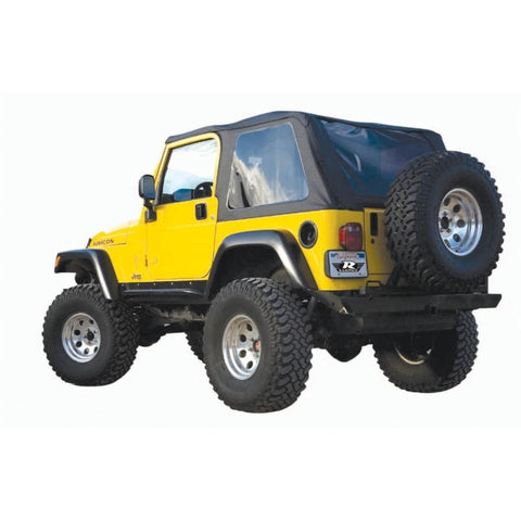 Rampage 1997-2006 Jeep Wrangler(TJ) Excludes LJ Unlimited Frameless Soft Top Kit - Black Diamond - 109535