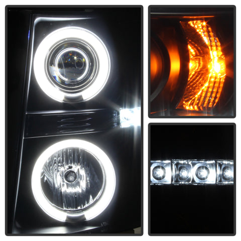 Spyder Chevy Silverado 1500 07-13 Projector Headlights CCFL Halo LED Blk Smke PRO-YD-CS07-CCFL-BSM - 5078735