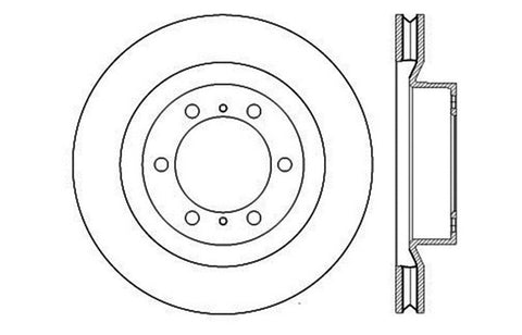 StopTech Slotted & Drilled Sport Brake Rotor - 127.44174L