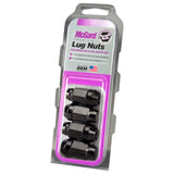 McGard Hex Lug Nut (Cone Seat Bulge Style) 1/2-20 / 3/4 Hex / 1.45in. Length (4-pack) - Black - 64029