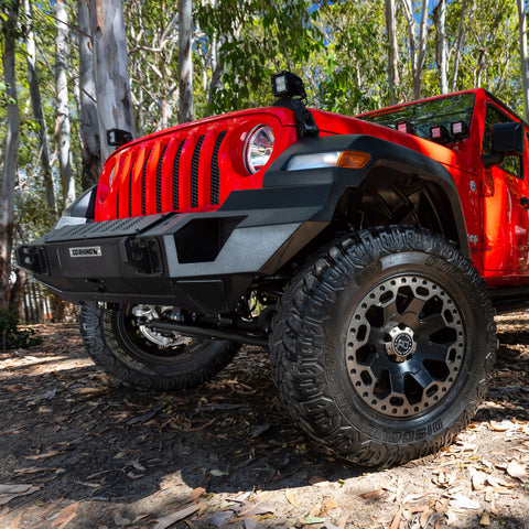 Go Rhino 07-20 Jeep Wrangler JL/JLU/JK/JKU/Gladiator JT Trailline Front Full Width Bumper - 230121T