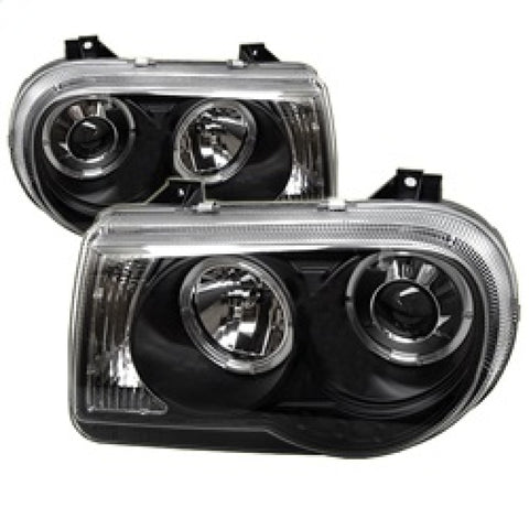 Spyder Chrysler 300C 05-10 Projector Headlights LED Halo LED Blk (Not Included) PRO-YD-C300C-HL-BK - 5009135