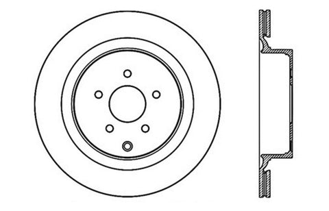 StopTech Drilled Sport Brake Rotor - 128.42105R