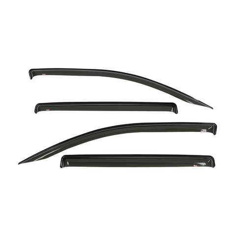 Westin 2016-2018 Nissan Titan/Titan XD Wade Slim Wind Deflector 4pc - Smoke - 72-69418