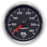 Autometer GS Series 2-1/16in Oil Temperature Gauge 140-280 Degrees Electric Full Sweep - 3856