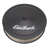 Edelbrock Air Cleaner Pro-Flo Series Round Steel Top Paper Element 14In Dia X 3 75In Dropped Base - 1223