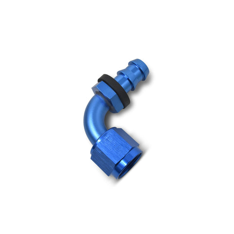 Russell Performance -4 AN Twist-Lok 90 Degree Hose End (Blue) - 624150