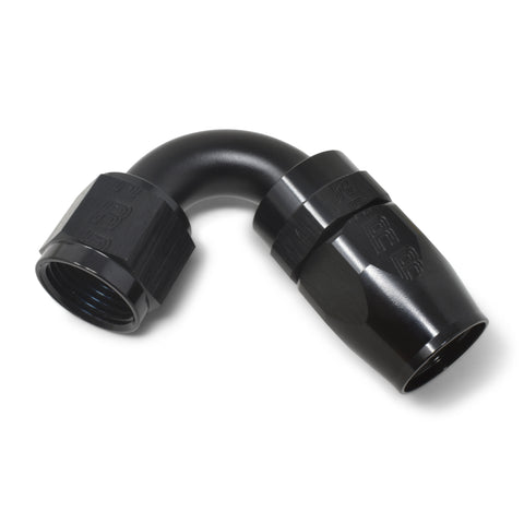 Russell Performance -12 AN Black 120 Degree Full Flow Swivel Hose End - 613435