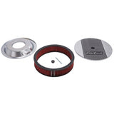 Edelbrock Air Cleaner Elite II 14In Diameter w/ 3In Element Standard Height Polished - 4268